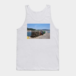 Lobster Pots on The Cobb, Lyme Regis, Dorset Tank Top